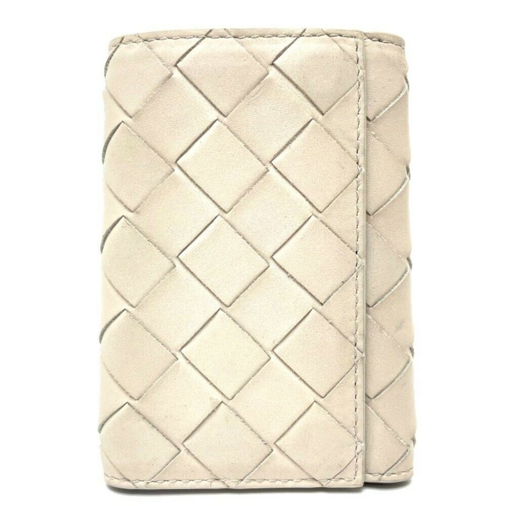 Authentic Bottega Veneta 630336 Intrecciato Key Ring 6Ring Key Case Leather